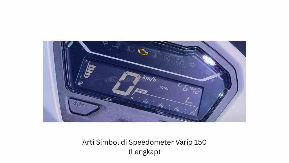 Arti Simbol di Speedometer Vario 150 (Lengkap)
