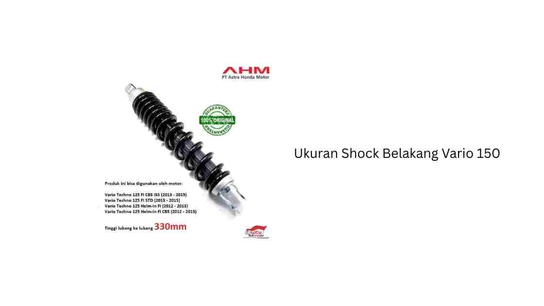 Ukuran Shock Belakang Vario 150
